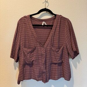 Mudd Purple Button-Down Shirt